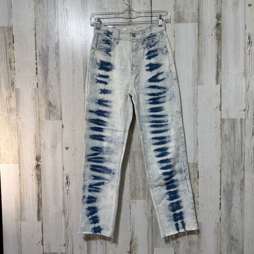 PacSun Blue and White Skinny Jeans